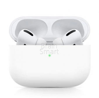 Чехол силиконовый Apple Airpods Pro Белый* - фото, изображение, картинка