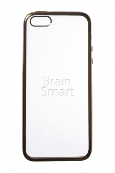Накладка силиконовая Oucase Plating Series iPhone 5/5S/SE с окантовкой Золотой - фото, изображение, картинка