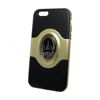 Накладка противоударная iPaky Yudun iPhone 6/6S Черный/Золотой - фото, изображение, картинка