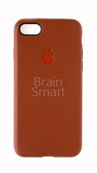 Накладка прорезиненная ориг iPhone 7/8 Коричневый - фото, изображение, картинка