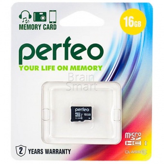 MicroSD 16GB Perfeo Class 10 - фото, изображение, картинка