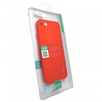Накладка силиконовая SMTT Simeitu Soft touch iPhone 7/8/SE 2020 Красный - фото, изображение, картинка