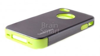 Накладка противоударная iPhone 4/4S Зеленый - фото, изображение, картинка