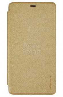 Книжка Nillkin Sparkle Leather Xiaomi Redmi Note 3 Золотой - фото, изображение, картинка
