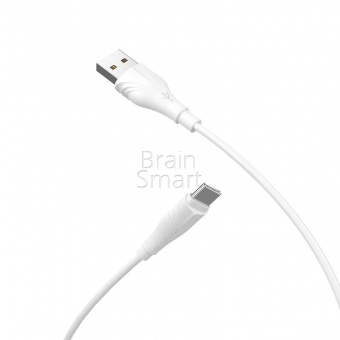 USB кабель Type-C Borofone BX18 3,0A (3м) Белый* - фото, изображение, картинка