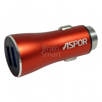 АЗУ Aspor A918 2USB Metal IQ Power (3,4A) Красный - фото, изображение, картинка