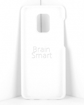 Накладка силиконовая с бортами Xiaomi Redmi Note 9 Pro Белый - фото, изображение, картинка