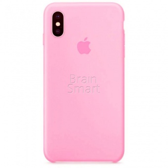Накладка Silicone Case Original iPhone XS Max  (6) Светло-Розовый - фото, изображение, картинка