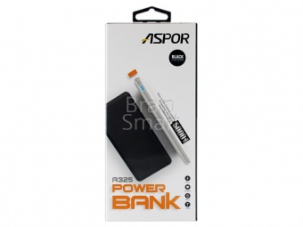 Внешний аккумулятор Aspor Power Bank A325 5000 mAh Черный - фото, изображение, картинка