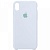Накладка Silicone Case Original iPhone X/XS  (5) Светло-Голубой - фото, изображение, картинка