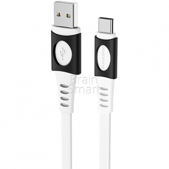 USB кабель Type-C Borofone BX35 Carib (1м) Белый - фото, изображение, картинка