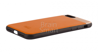 Накладка силиконовая Oucase Supremacy leather Series iPhone 7/8/SE Коричневый - фото, изображение, картинка