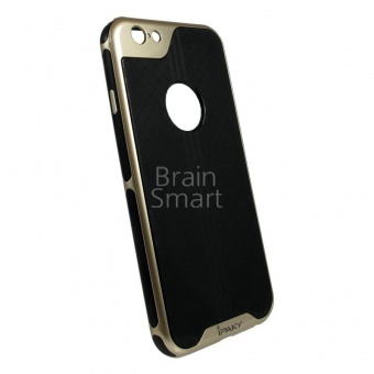 Накладка противоударная iPaky Yuyan iPhone 6/6S Черный/Золотой - фото, изображение, картинка