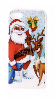 Накладка силиконовая новогодняя iPhone 7/8 Санта - фото, изображение, картинка