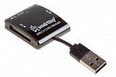 Картридер Smartbuy SBR-713-K (micro SD/SD/MS/MS Pro/M2) Черный* - фото, изображение, картинка