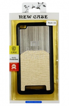 Накладка пластиковая C-Case Xiaomi Redmi 4А Золотой с Черной оконтовкой - фото, изображение, картинка