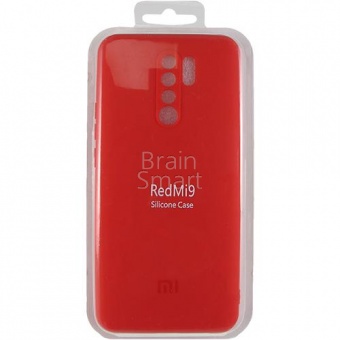 Накладка силиконовая Копия Silicone Case Xiaomi Redmi 9 Красный - фото, изображение, картинка