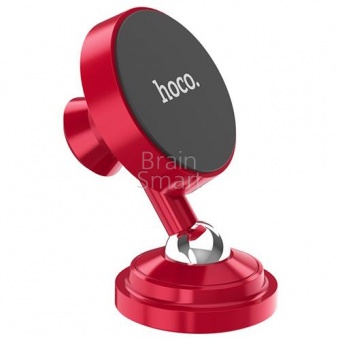 Автомобильный держатель HOCO CA36 Plus Dashboard Metal Magnetic Красный - фото, изображение, картинка