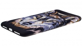 Накладка силиконовая Umku iPhone 7 Plus/8 Plus Волк (А1) - фото, изображение, картинка