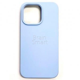 Накладка Silicone Case Original iPhone 13 Pro Max  (5) Светло-Голубой - фото, изображение, картинка