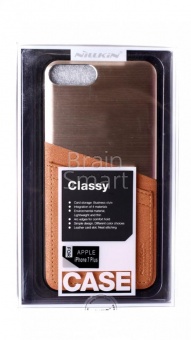 Накладка силиконовая Nillkin Classy Case iPhone 7 Plus/8 Plus Золотой - фото, изображение, картинка