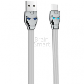 USB кабель Type-C HOCO U14 Steel Man (1,2м) Серый - фото, изображение, картинка