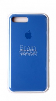 Накладка Silicone Case Original iPhone 7 Plus/8 Plus  (3) Светло-Синий - фото, изображение, картинка