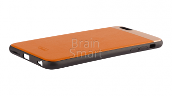 Накладка силиконовая Oucase Supremacy leather Series iPhone 6 Plus Коричневый - фото, изображение, картинка