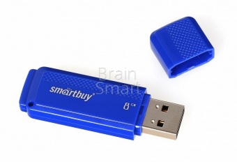 USB 2.0 Флеш-накопитель 8GB SmartBuy Dock Синий - фото, изображение, картинка