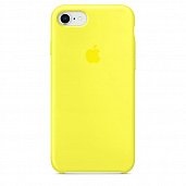 Накладка Silicone Case Original iPhone 7/8/SE (32) Ярко-Жёлтый - фото, изображение, картинка