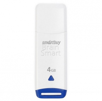 USB 2.0 Флеш-накопитель 4GB SmartBuy Easy Белый* - фото, изображение, картинка