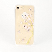Накладка силикон Kauaro Сакура Swarovski iPhone 7/8/SE Прозрачный