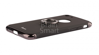 Накладка силиконовая Oucase Passat Series iPhone 7/8 С кольцом Черный - фото, изображение, картинка