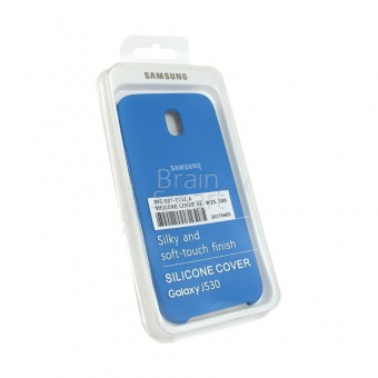 Накладка Silicone Case Samsung J530 (2017)  (3) Светло-Синий - фото, изображение, картинка