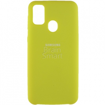 Накладка Silicone Case Samsung M215 (M21 2020)  (4) Жёлтый - фото, изображение, картинка