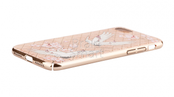Накладка пластик Kingxbar Fairy Land Series-Crane Swarovski iPhone 7 Plus/8 Plus Золотой - фото, изображение, картинка