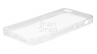 Накладка силиконовая Oucase Unique Skid Series iPhone 5/5S/SE Прозрачный - фото, изображение, картинка
