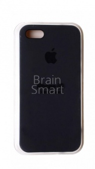 Накладка Silicone Case Original iPhone 5/5S/SE (15) Тёмно-Серый - фото, изображение, картинка