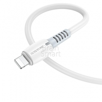 USB кабель Lightning Borofone BX62 2.4A (1м) Белый* - фото, изображение, картинка