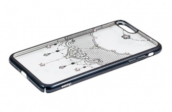 Накладка пластиковая Oucase Noble Series iPhone 7 Plus/8 Plus Glamorous Gauze Черный - фото, изображение, картинка