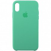 Накладка Silicone Case Original iPhone X/XS (50) Мятно-Зелёный - фото, изображение, картинка