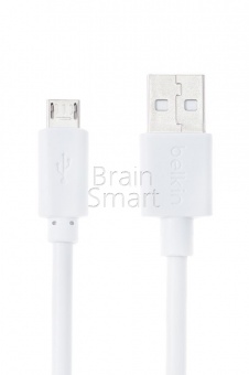 USB кабель Micro Belkin в пакете (1,2м) Белый - фото, изображение, картинка