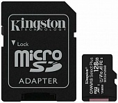 MicroSD 128GB Kingston Class 10 Canvas Select Plus A1 (100 Mb/s) + SD адаптер* - фото, изображение, картинка