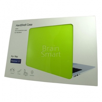 Чехол MacBook Retina 13,3" Soft Touch Зеленый - фото, изображение, картинка