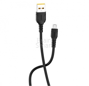USB кабель Micro Denmen D06V (1м/2.4A) Черный - фото, изображение, картинка