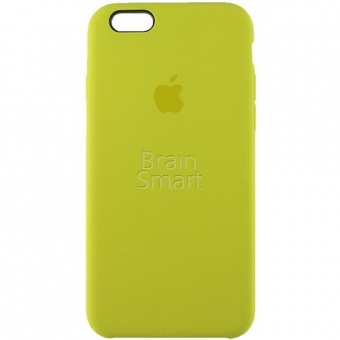 Накладка Silicone Case Original iPhone 6/6S (55) Светло-Желтый - фото, изображение, картинка