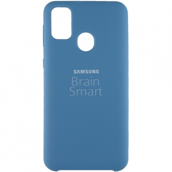 Накладка Silicone Case Samsung M215 (M21 2020) (24) Лазурный - фото, изображение, картинка