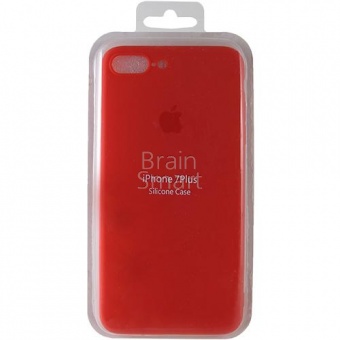 Накладка силиконовая Копия Silicone Case iPhone 7 Plus/8 Plus Красный - фото, изображение, картинка