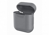 Чехол Silicone case для Apple Airpods 1/2 Серый* - фото, изображение, картинка