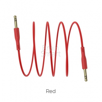 AUX кабель Borofone BL1 Audiolink (1м) Красный - фото, изображение, картинка